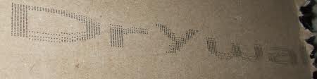 Chinese drywall marking on back of board